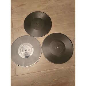 3 ANTIQUE EDISON THICK PHONOGRAPH RECORDS 78 RPM War Songs, Irving Berlin